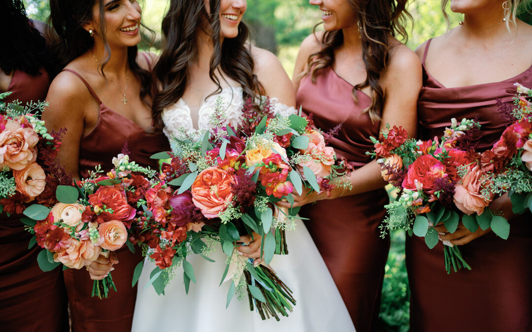 Sunset Wedding Flowers