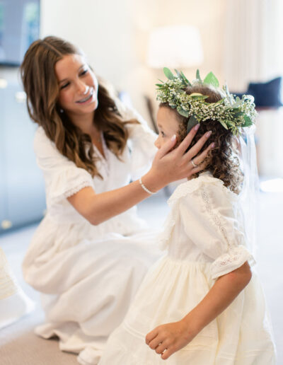 flower girl head wreath crown